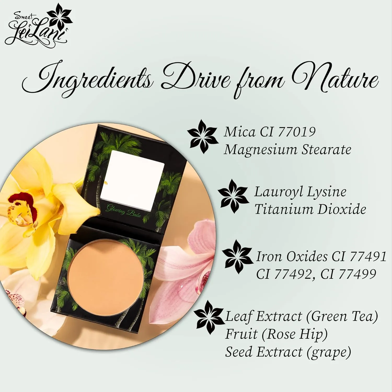 Sweet LeiLani Setting Powder Mineral Finishing Powder- Face Powder Makeup and Matte Long Lasting Pressed Powder Compact | Sand |