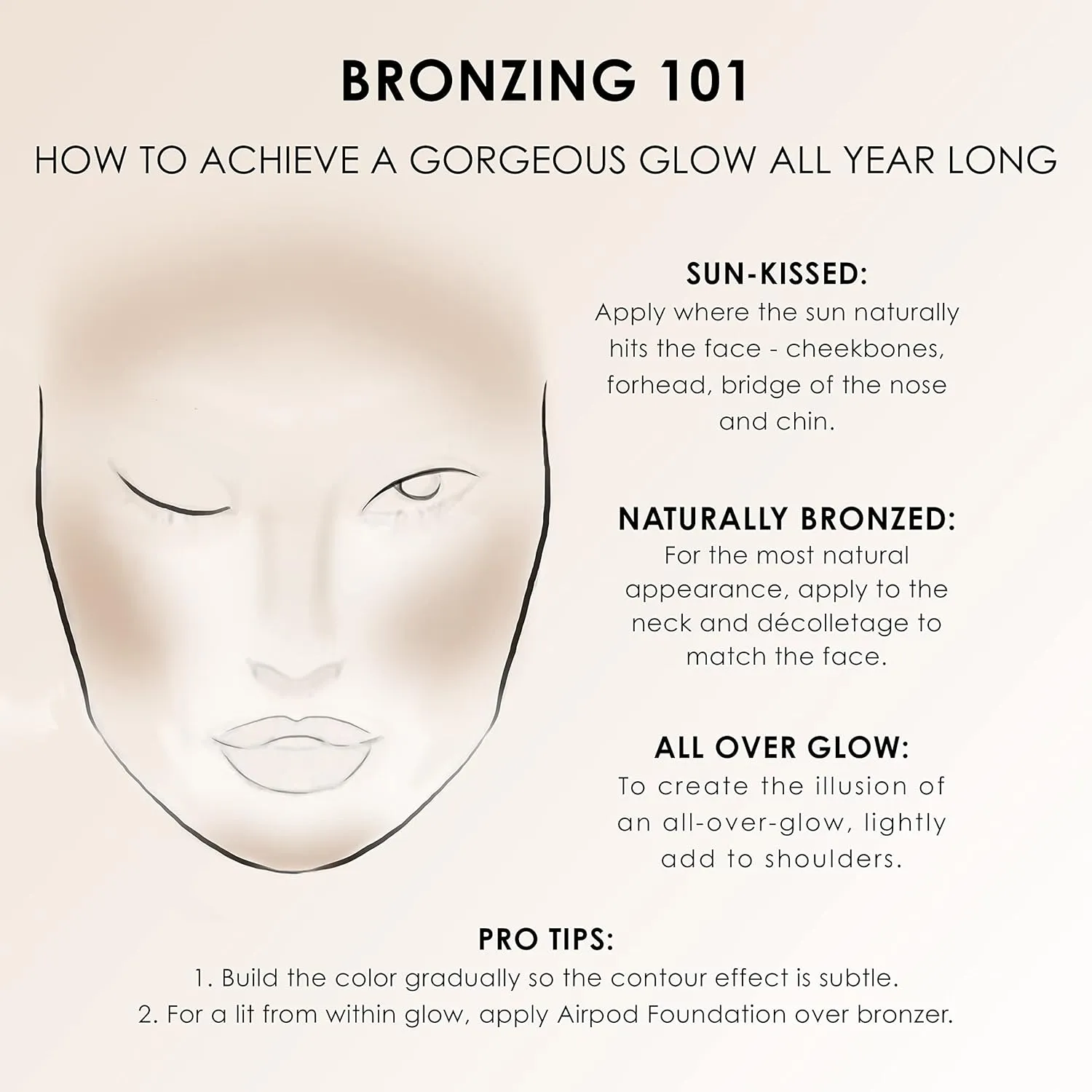 TEMPTU S/B Silicone-Based Shimmer Airbrush Bronzer: Long-Lasting, Buildable Formula | Bronzes & Contours The Complexion With A Soft Golden Glow