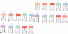 VICASKY 2sets Lip Gloss Bottle Feeder Design Bottles Lip Stick Lip Bottle Lip Gloss Clear Empty Bottles Lip Gloss Vials Lip Glazes Empty Lip Gloss Containers Plastic 10pcs*2