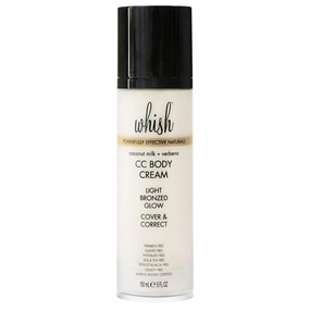 Whish Coconut Milk & Verbena CC Body Cream - Color Correcting Moisturizer with Shea Butter & Aloe - Leaves Skin With An Instant Glow - Paraben & Sulfate Free - 5 fl oz