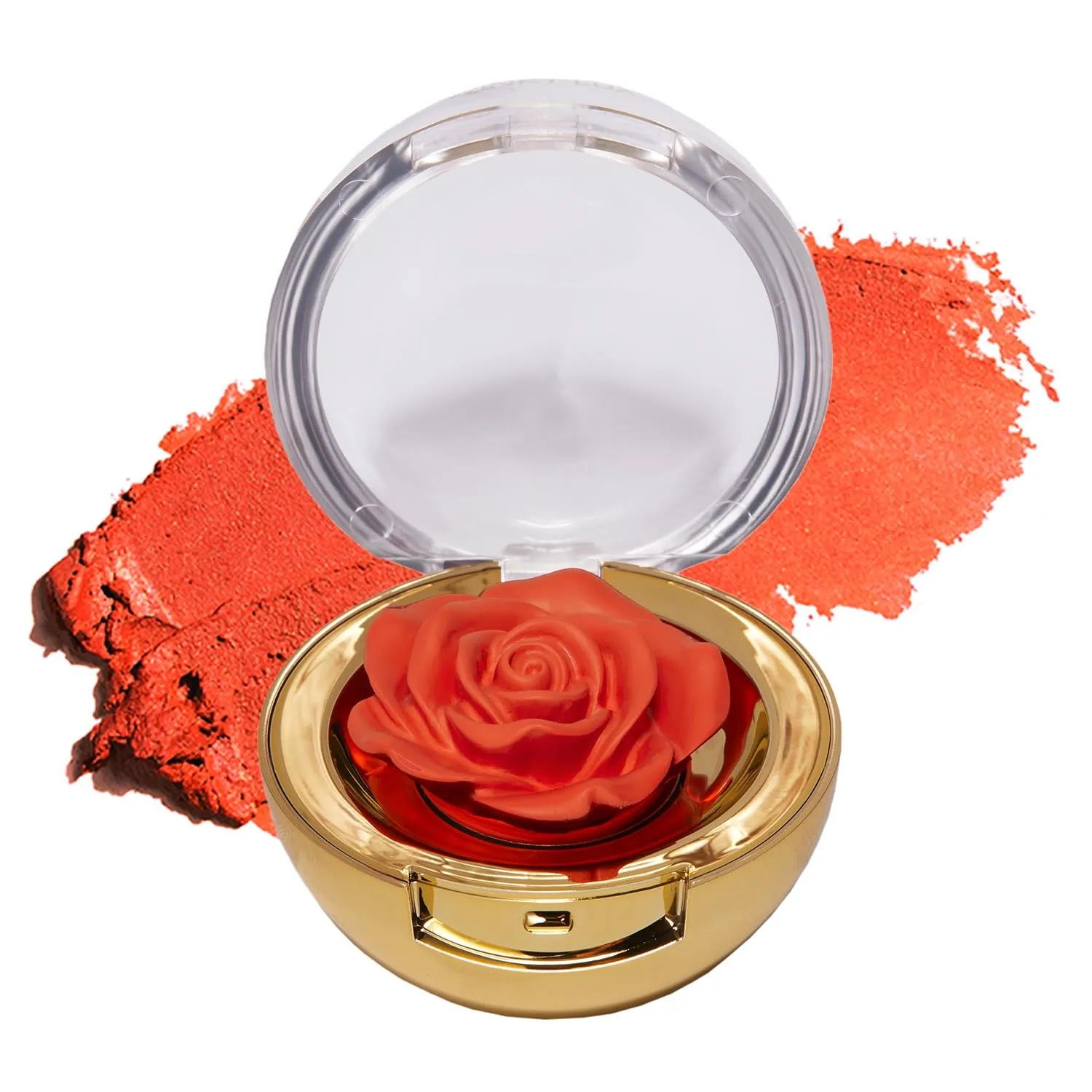 Winky Lux Cheeky Rose, Cream Blush for Cheeks, Flower Blush with Vitamin E, Makeup Blush and Flower Makeup, Coral Brilliant