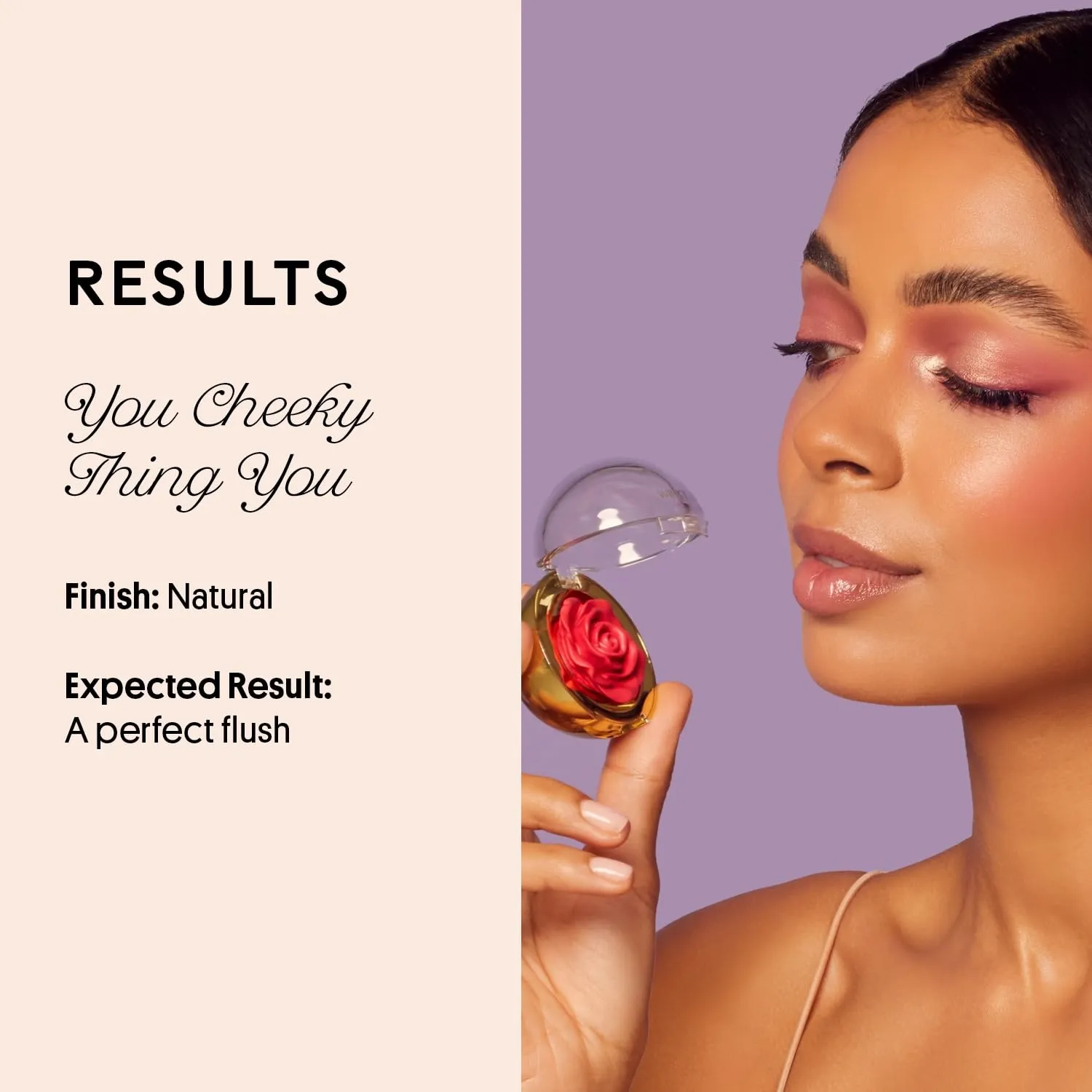 Winky Lux Cheeky Rose, Cream Blush for Cheeks, Flower Blush with Vitamin E, Makeup Blush and Flower Makeup, Mauve Dodgy