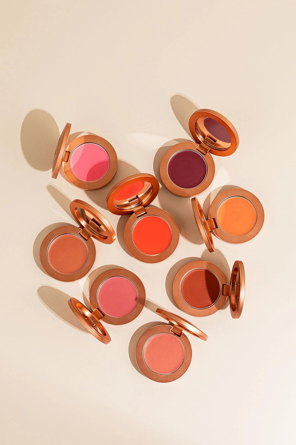 YENSA Super Serum Silk Cream Blush for Cheeks - Buildable Cheek Blush Formulated with Superfoods - Dewy Airbrushed Finish - Nourishing & Hydrating - Silky Cream Formula - Vibrant Coral (0.21 oz)