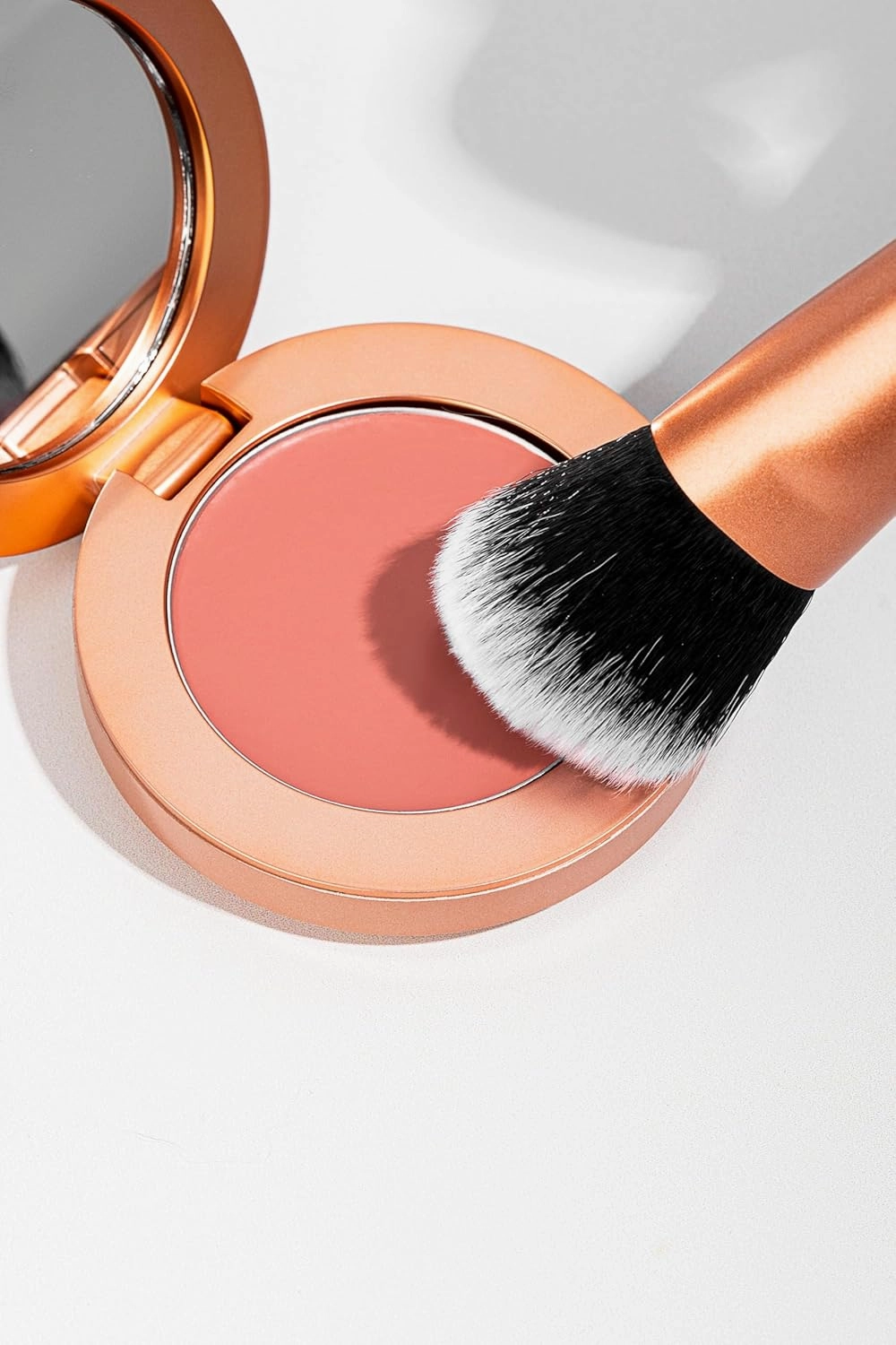 YENSA Super Serum Silk Cream Blush for Cheeks - Buildable Cheek Blush Formulated with Superfoods - Dewy Airbrushed Finish - Nourishing & Hydrating - Silky Cream Formula - Vibrant Coral (0.21 oz)