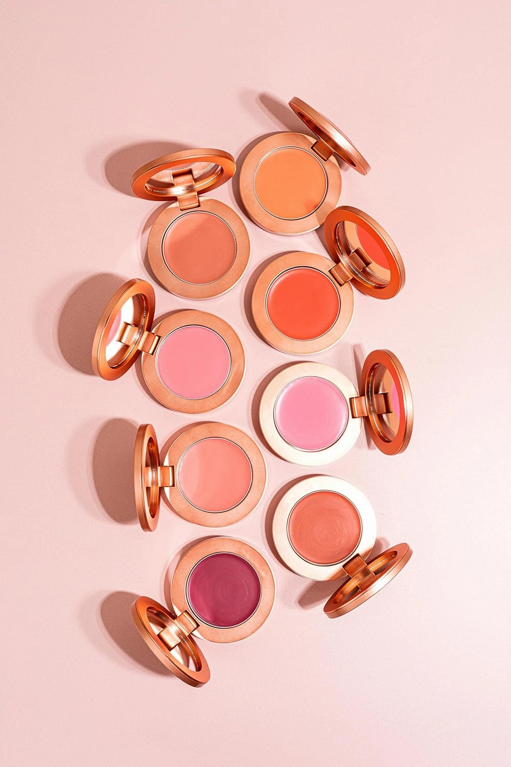 YENSA Super Serum Silk Cream Blush for Cheeks - Buildable Cheek Blush Formulated with Superfoods - Dewy Airbrushed Finish - Nourishing & Hydrating - Silky Cream Formula - Vibrant Coral (0.21 oz)